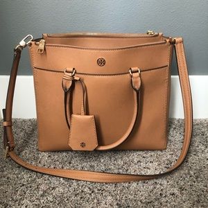 Tory Burch Robinson double zip tote